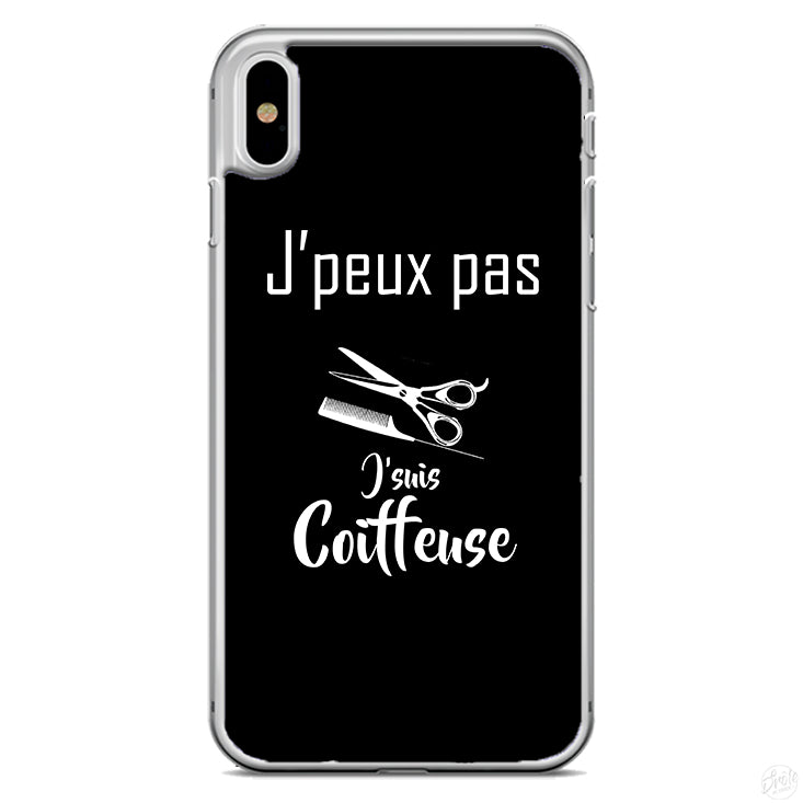 Coque j'peux pas j'suis coiffeuse