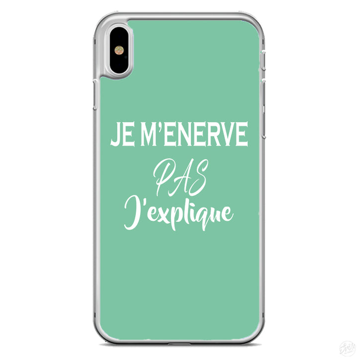 Coque Je m'enerve pas j'explique