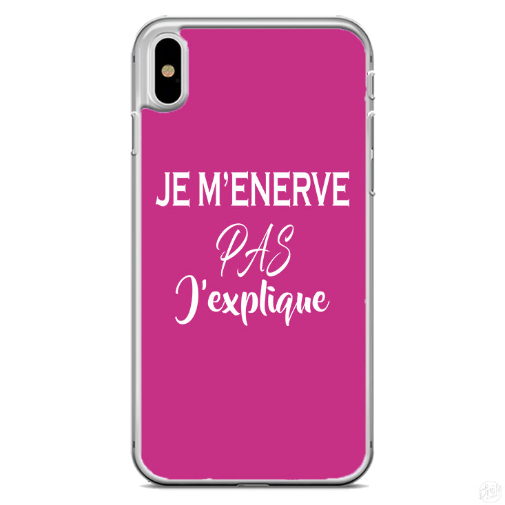 Coque Je m'enerve pas j'explique