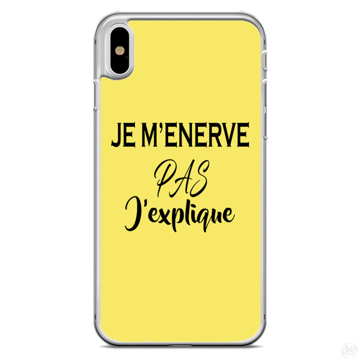 Coque Je m'enerve pas j'explique