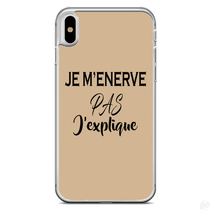 Coque Je m'enerve pas j'explique