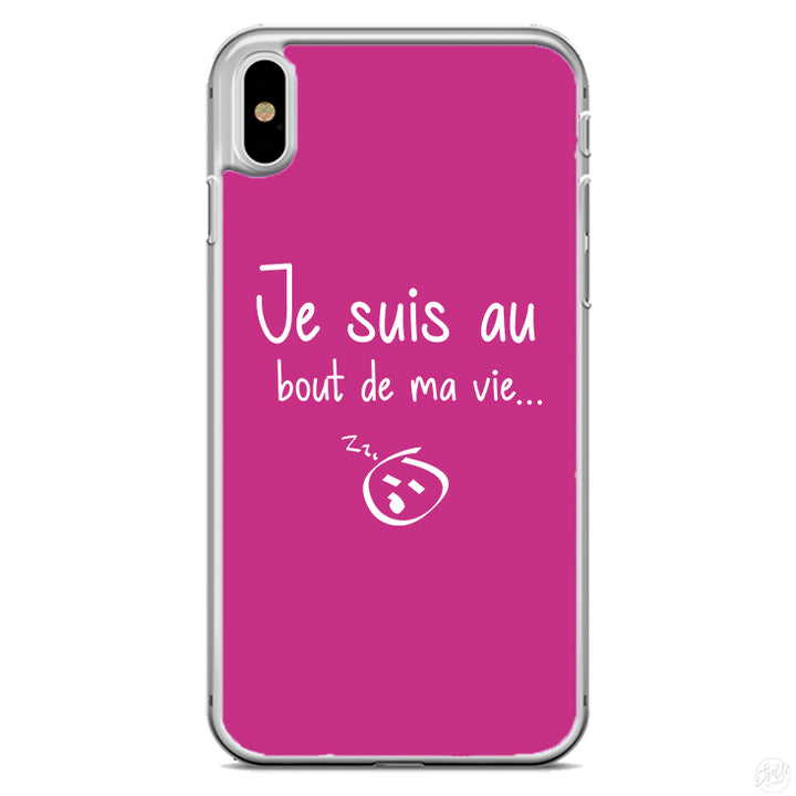 Coque Je suis au bout de ma vie