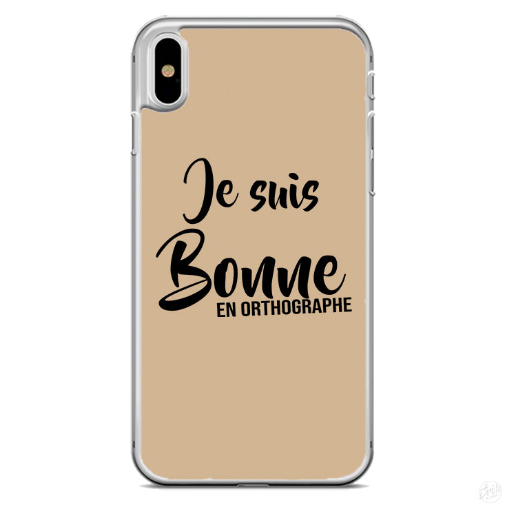 Coque Je suis bonne en orthographe