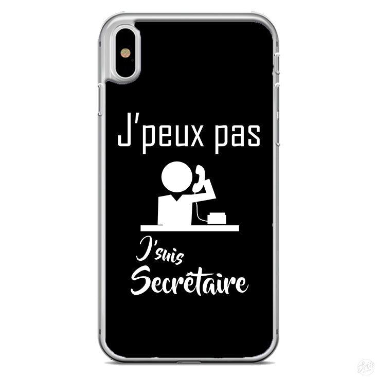 Coque J'peux pas j'suis secrétaire
