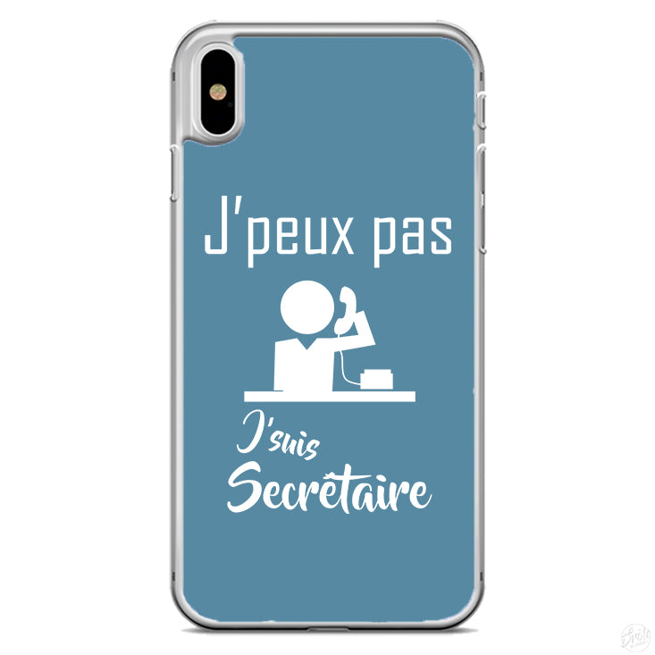Coque J'peux pas j'suis secrétaire
