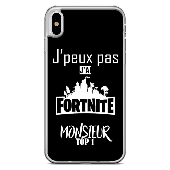 Coque J'peux pas j'ai fortnite monsieur top 1