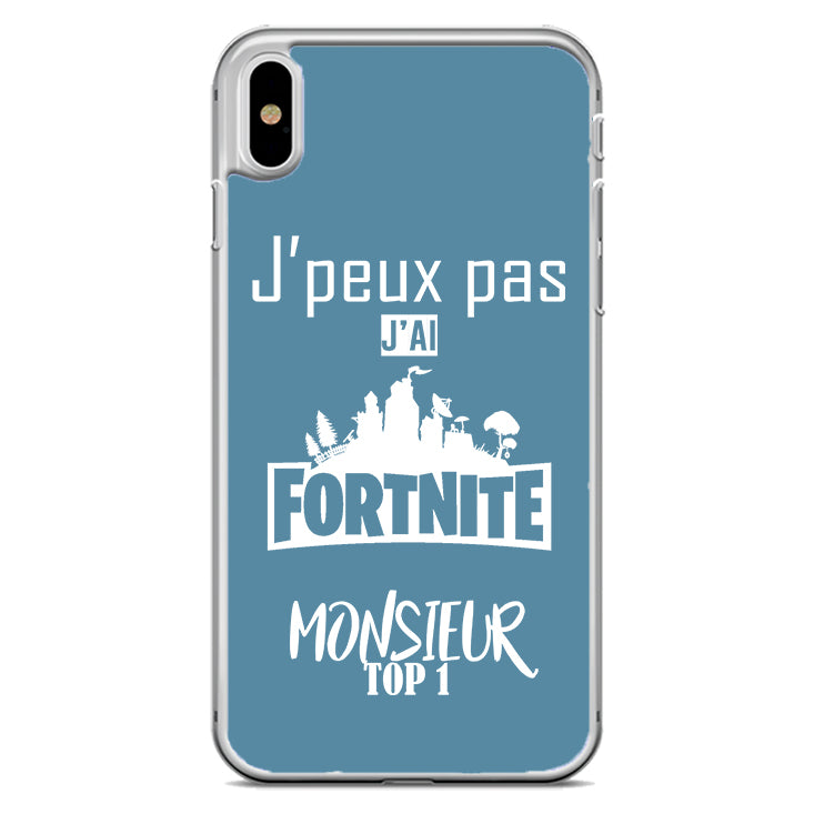 Coque J'peux pas j'ai fortnite monsieur top 1
