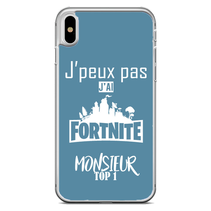 Coque J'peux pas j'ai fortnite monsieur top 1