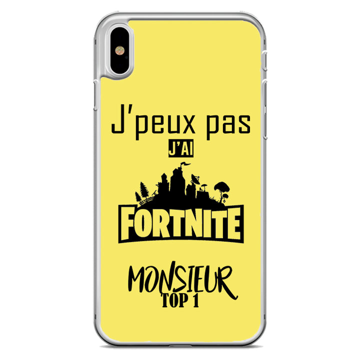 Coque J'peux pas j'ai fortnite monsieur top 1