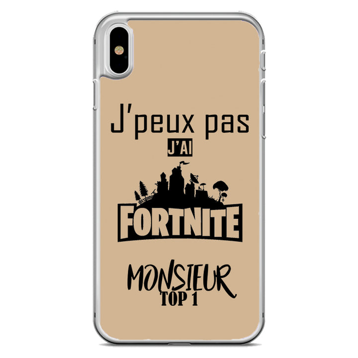 Coque J'peux pas j'ai fortnite monsieur top 1