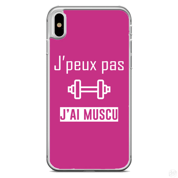 Coque J'peux pas j'ai muscu