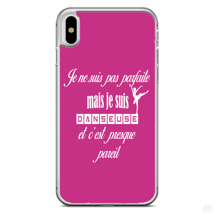 Coque Je ne suis pas parfaite mes je suis danseuse