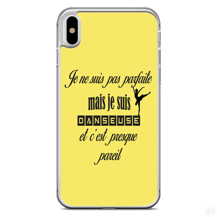 Coque Je ne suis pas parfaite mes je suis danseuse