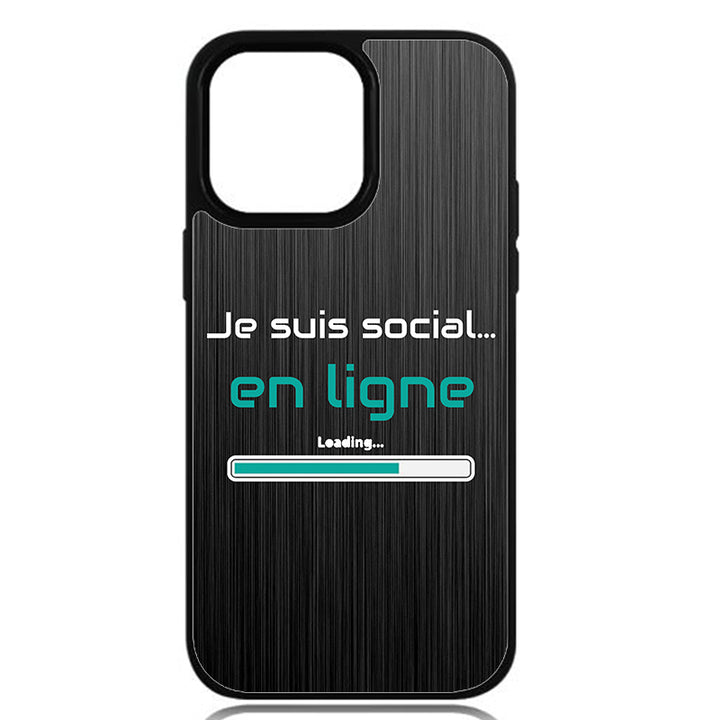 Coque Je suis social en ligne