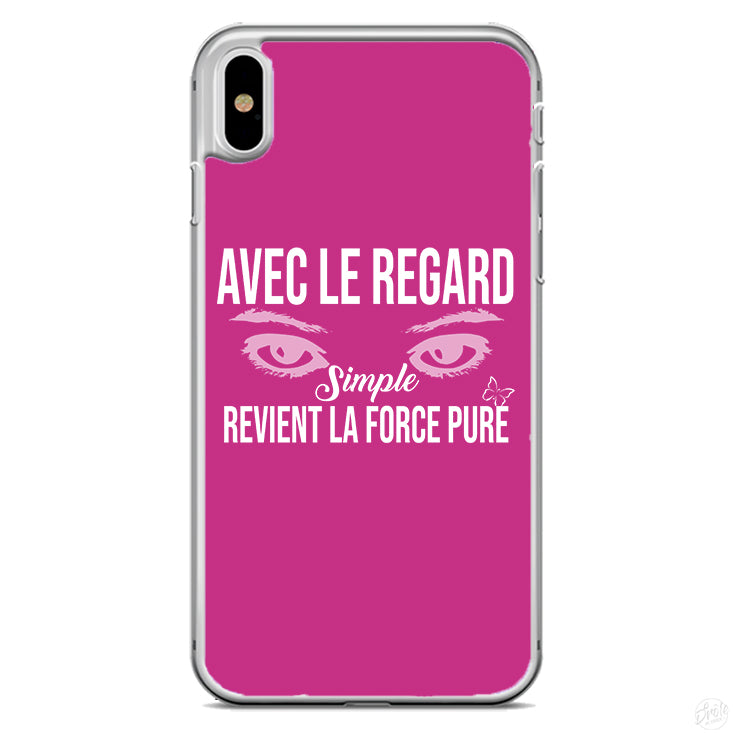 Coque Avec le regard simple revient la force pure