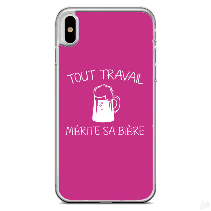 Coque Tout travail mérite sa bière