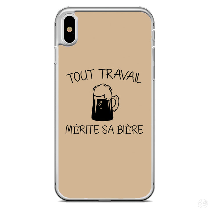 Coque Tout travail mérite sa bière