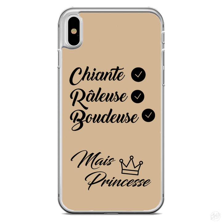 Coque Chiante raleuse boudeuse mais princesse