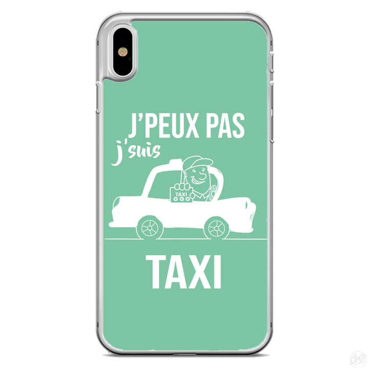 Coque J'peux pas j'suis taxi