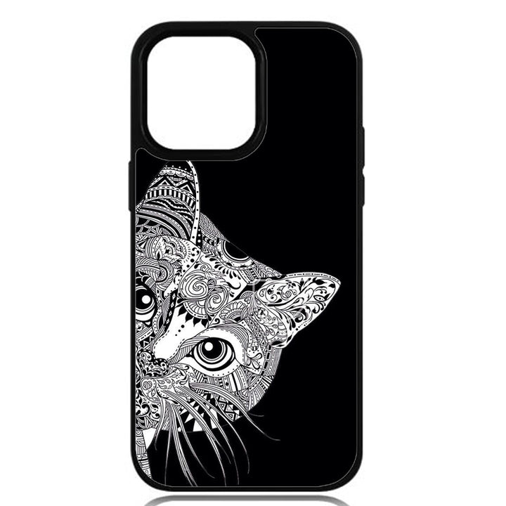 Coque chat noir et blanc