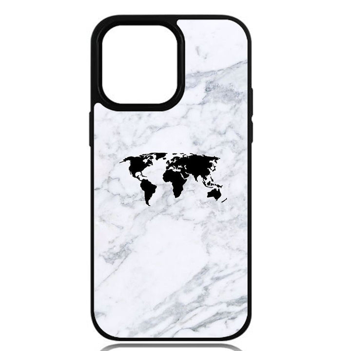 Coque Carte monde marbre