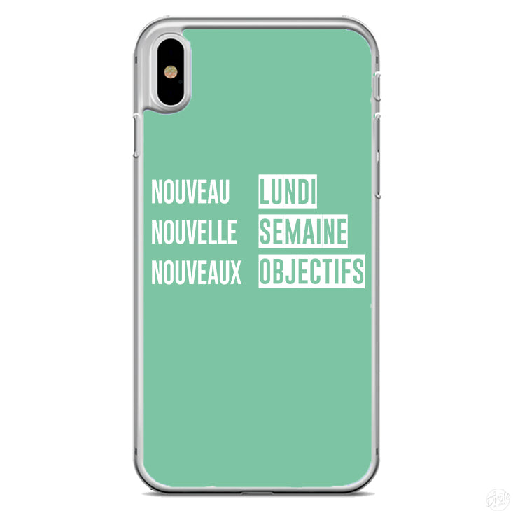 Coque Nouveau lundi nouvelle semaine nouveaux objectifs