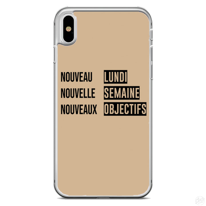 Coque Nouveau lundi nouvelle semaine nouveaux objectifs